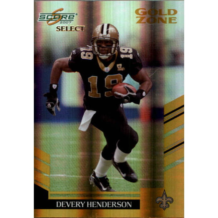 2007 Select Gold Zone #94 Devery Henderson
