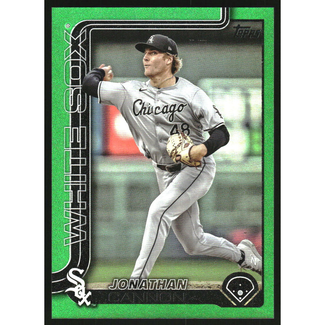 2025 Topps Green Rainbow Foil #660 Jonathan Cannon. rookie card picture