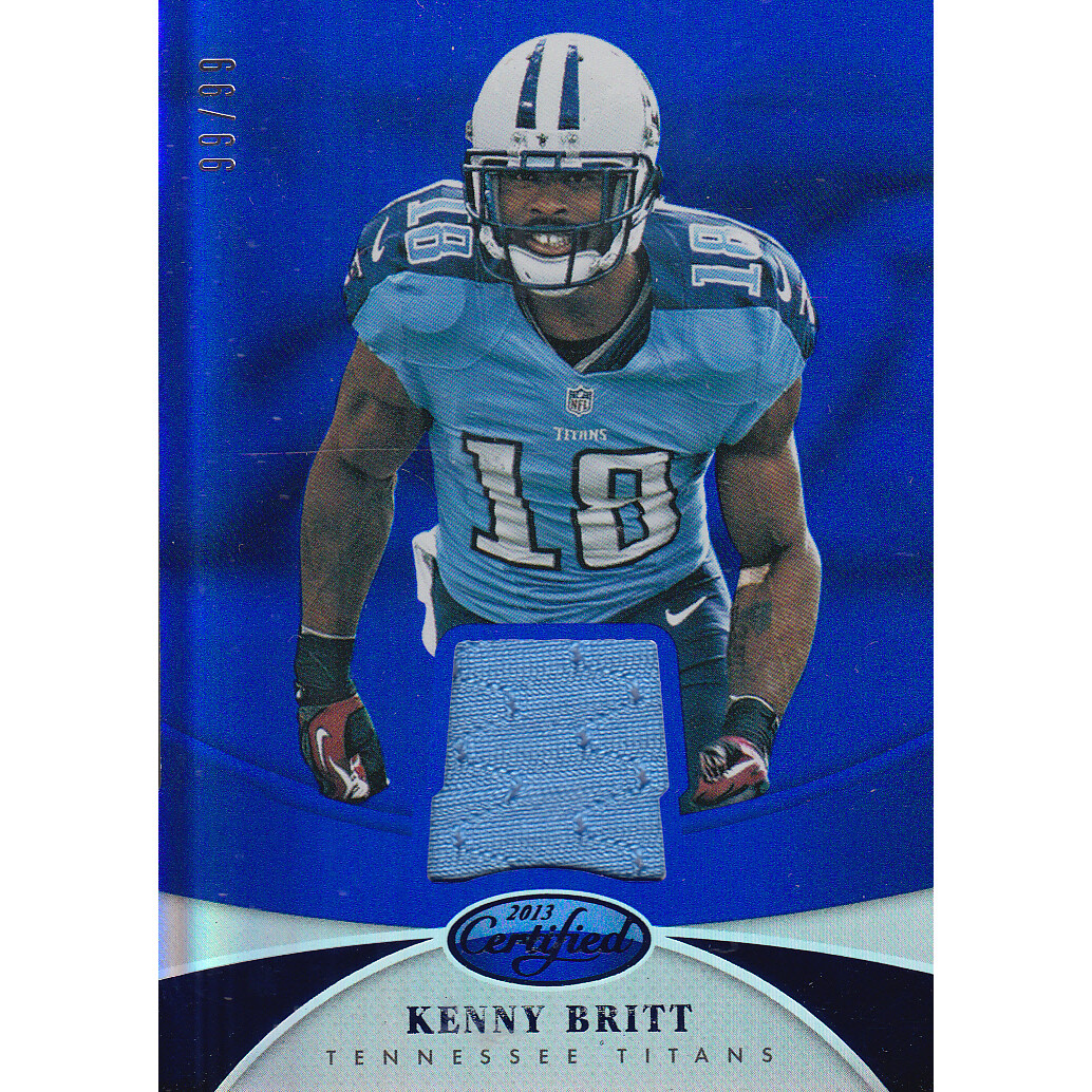 2013 Certified Mirror Blue Materials #54 Kenny Britt/99