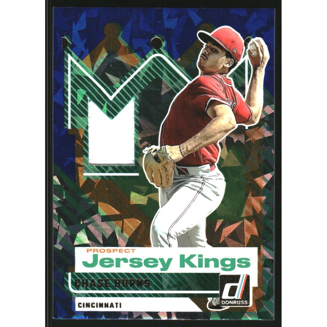 2025 Donruss Prospect Jersey Kings Blue Ice #24 Chase Burns. rookie card picture