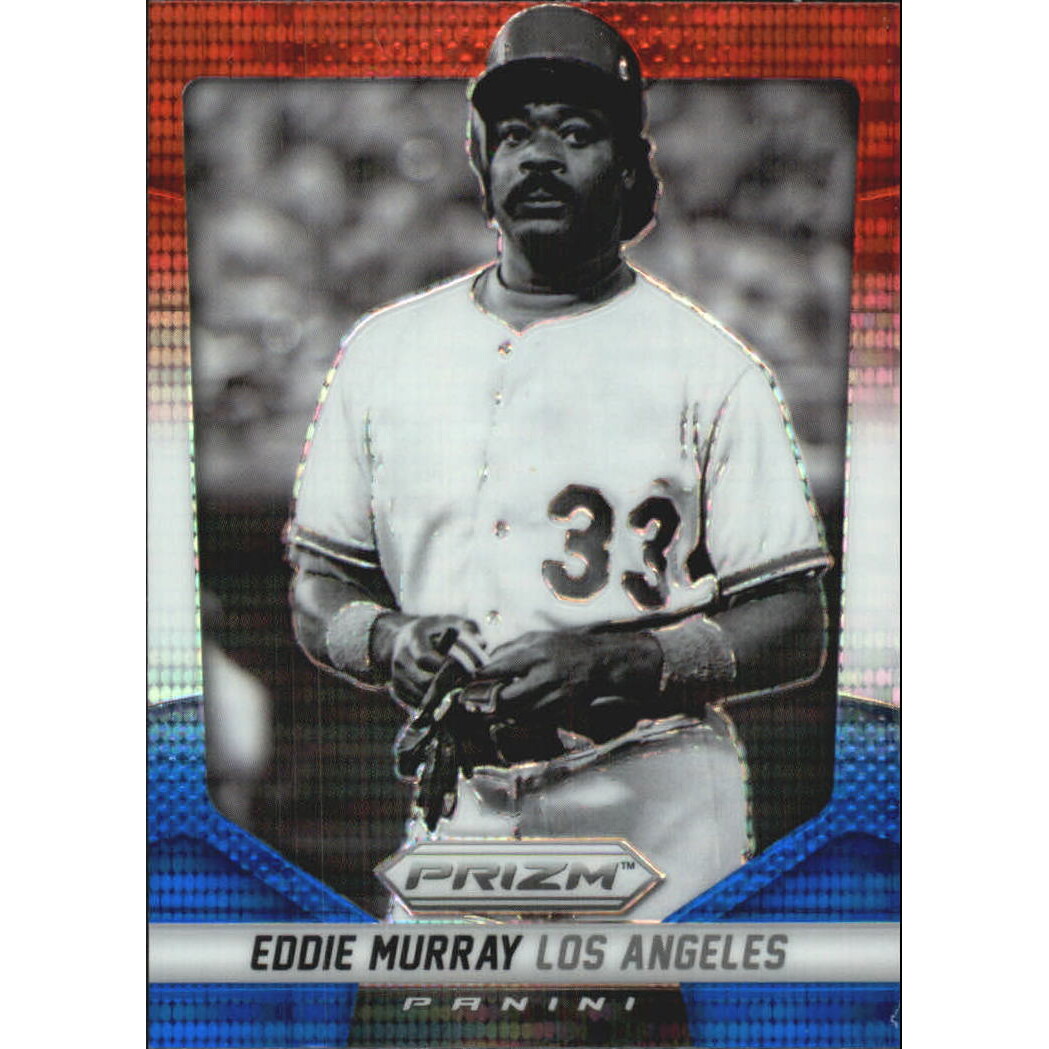 2014 Panini Prizm Prizms Red White and Blue Pulsar #158 Eddie Murray