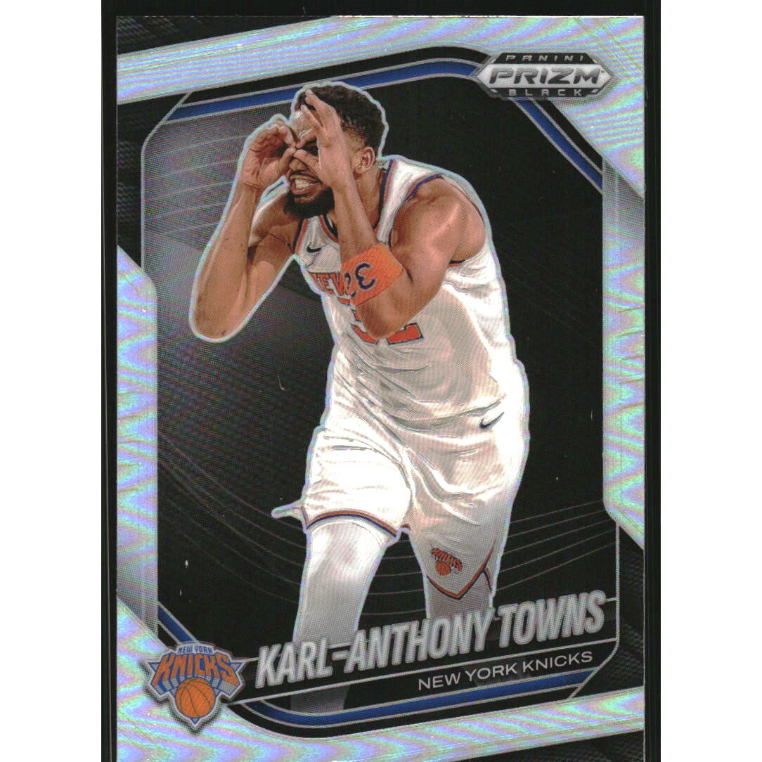 2024-25 Panini Prizm Black Prizms Silver #107 Karl-Anthony Towns