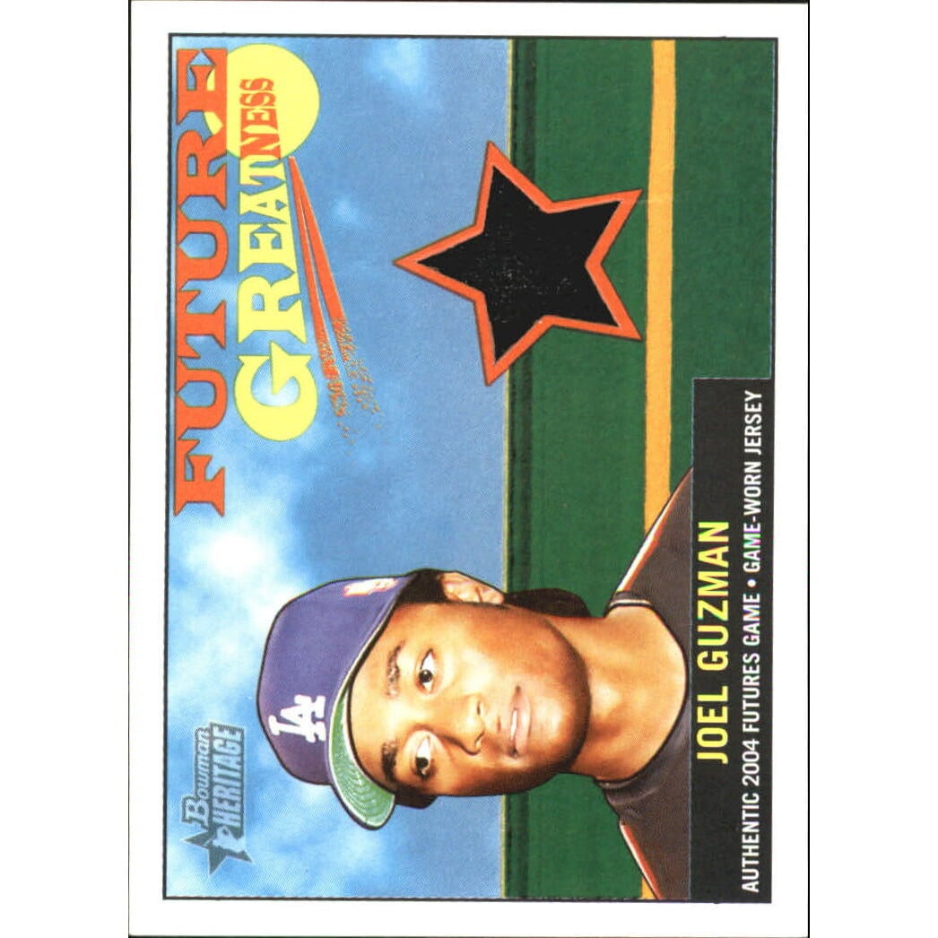 2005 Bowman Heritage Future Greatness Jersey Relics #JG Joel Guzman E. rookie card picture