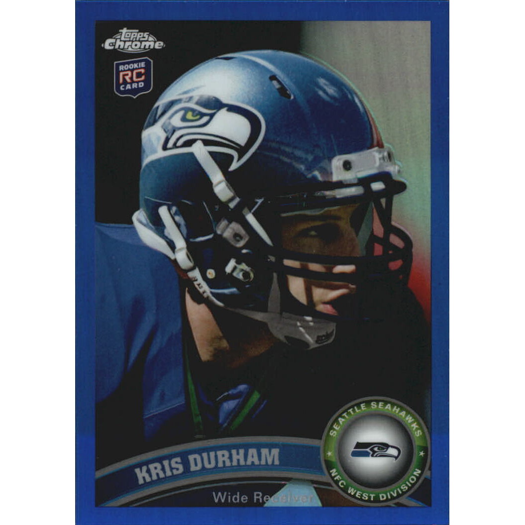 2011 Topps Chrome Blue Refractors #89 Kris Durham. rookie card picture