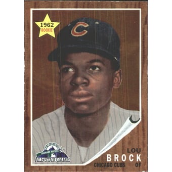 1998 FanFest Brock #1 Lou Brock/1962 Topps