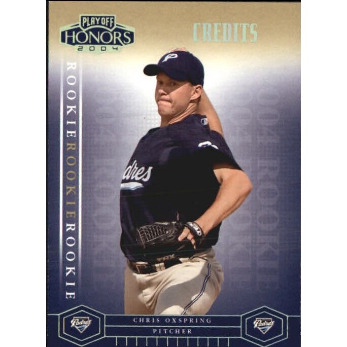 2004 Playoff Honors Credits Gold #229 Chris Oxspring
