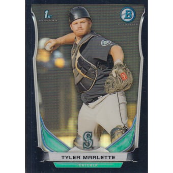 2014 Bowman Chrome Prospects Black Refractors #BCP108 Tyler Marlette