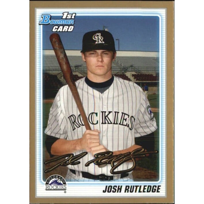 2010 Bowman Draft Prospects Gold #BDPP9 Josh Rutledge. rookie card picture