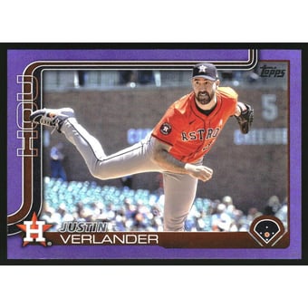 2025 Topps Purple Rainbow Foil #118 Justin Verlander