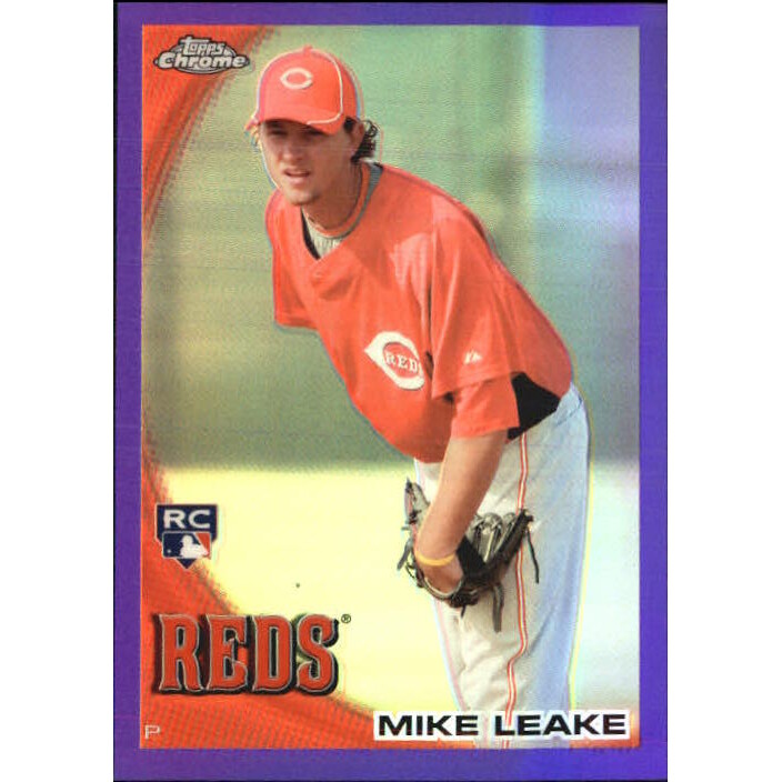 2010 Topps Chrome Purple Refractors #176 Mike Leake