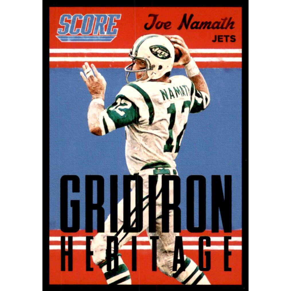 2015 Score Gridiron Heritage Black #20 Joe Namath