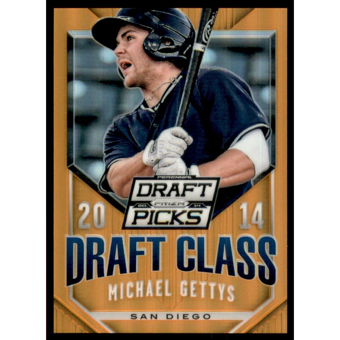 2014 Panini Prizm Perennial Draft Picks Draft Class Prizms Orange #49 Michael Gettys. rookie card picture