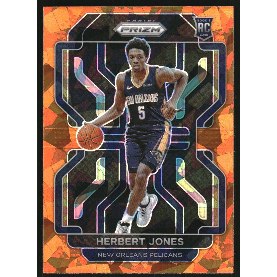 2021-22 Panini Prizm Prizms Orange Ice #329 Herbert Jones