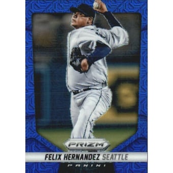2014 Panini Prizm Prizms Blue Mojo #40 Felix Hernandez