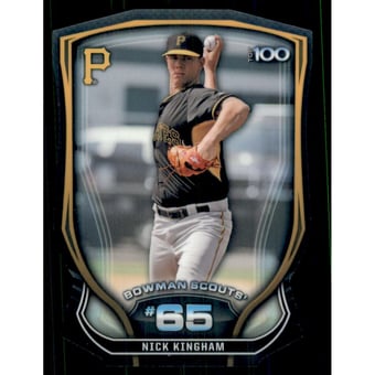 2015 Bowman Chrome Bowman Scouts Top 100 Die Cut #BTP65 Nick Kingham