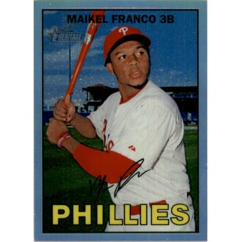 2016 Topps Heritage Chrome Refractors #THC473 Maikel Franco