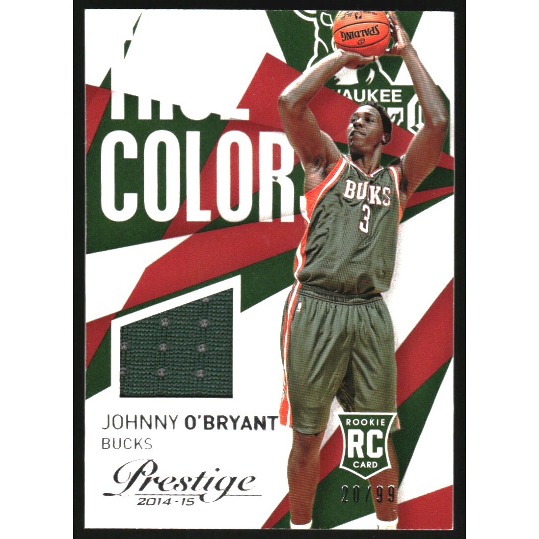 2014-15 Prestige True Colors Materials #53 Johnny O'Bryant/99