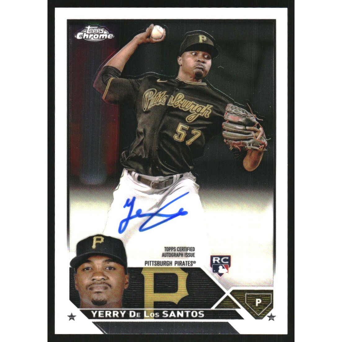 2023 Topps Chrome Update Rookie Autographs #RAYDS Yerry De Los Santos