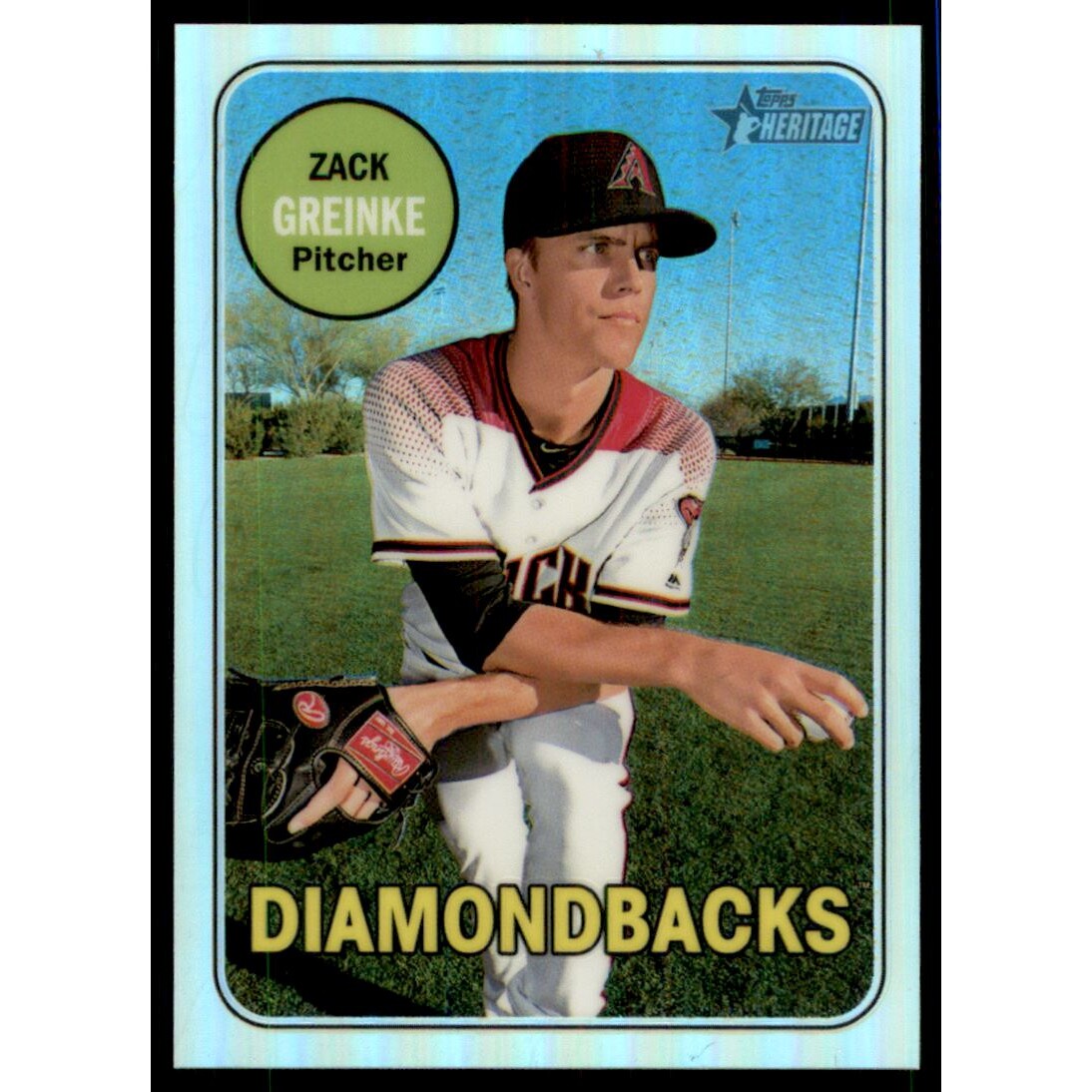 2018 Topps Heritage Chrome Refractors #THC254 Zack Greinke