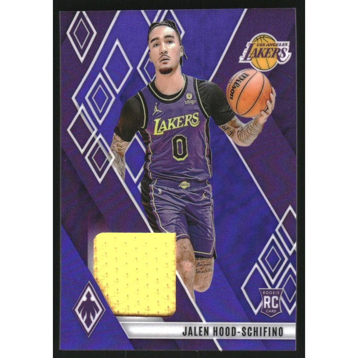 2023-24 Panini Phoenix Rookie Memorabilia Purple #22 Jalen Hood-Schifino