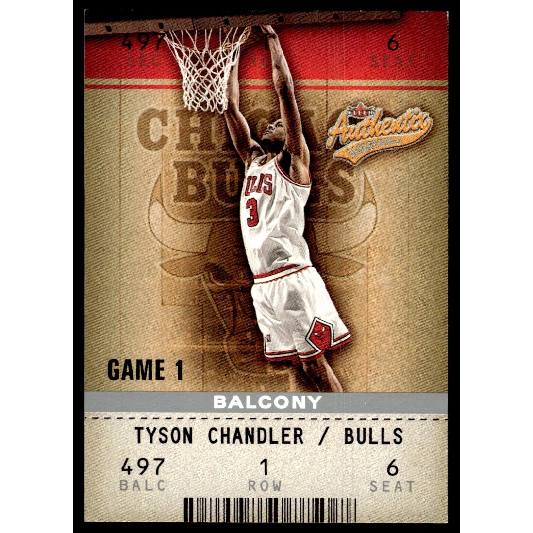 2002-03 Fleer Authentix Balcony #49 Tyson Chandler