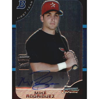2005 Bowman Chrome #336 Mike Rodriguez AU RC