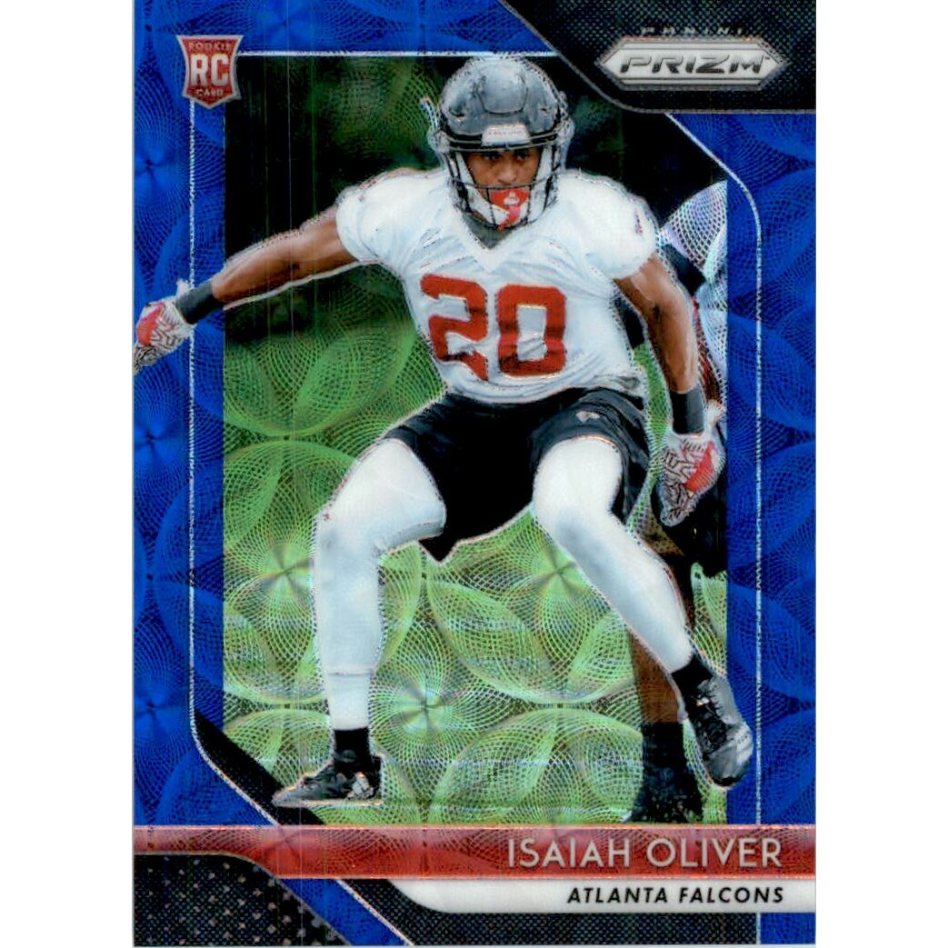 2018 Panini Prizm Prizms Blue Scope #259 Isaiah Oliver. rookie card picture