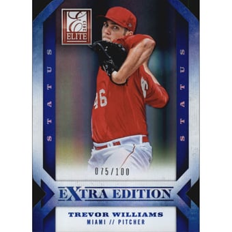 2013 Elite Extra Edition Signature Status Blue #14 Trevor Williams