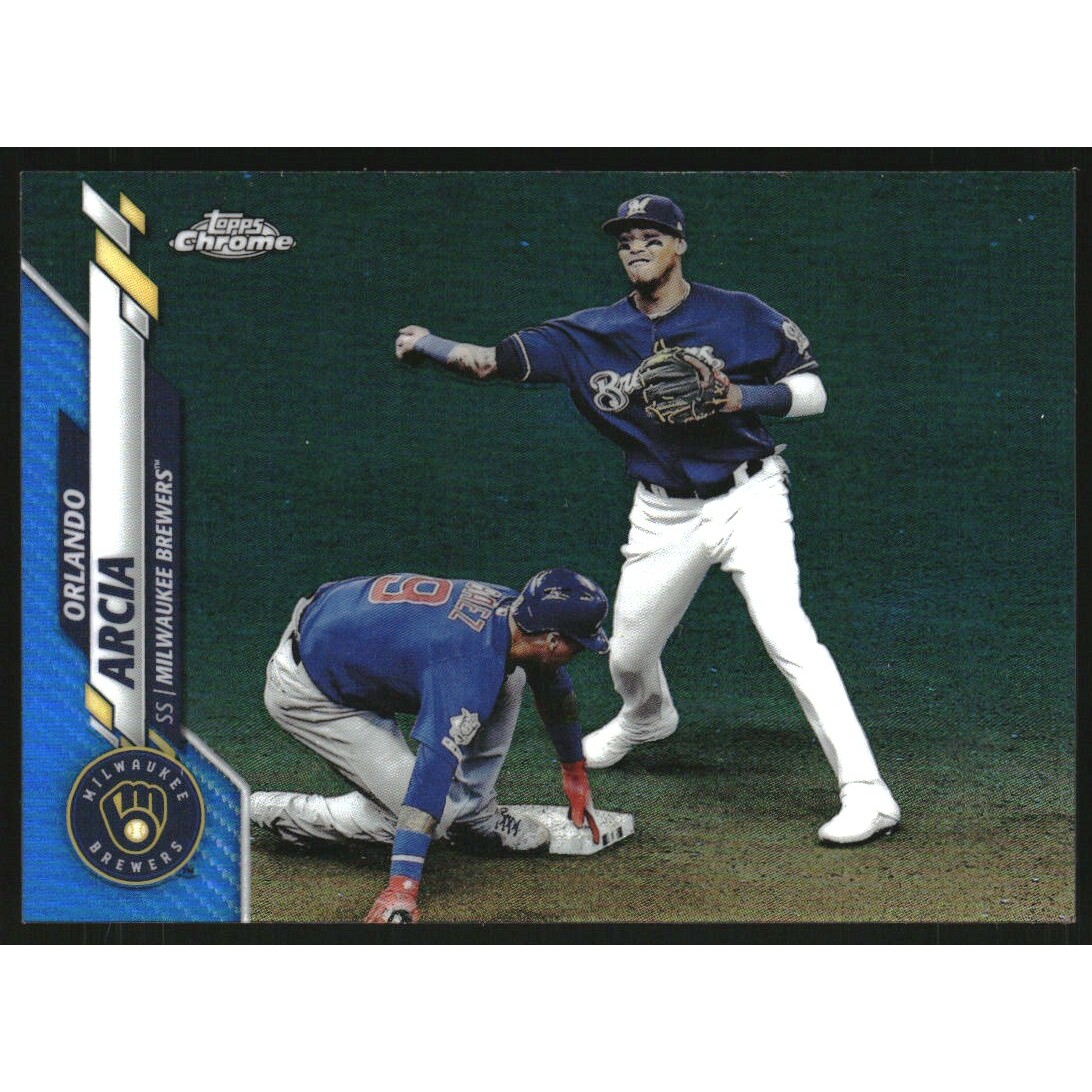 2020 Topps Chrome Blue Refractors #140 Orlando Arcia