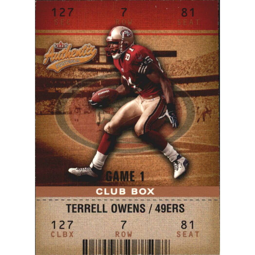 2003 Fleer Authentix Club Box #24 Terrell Owens