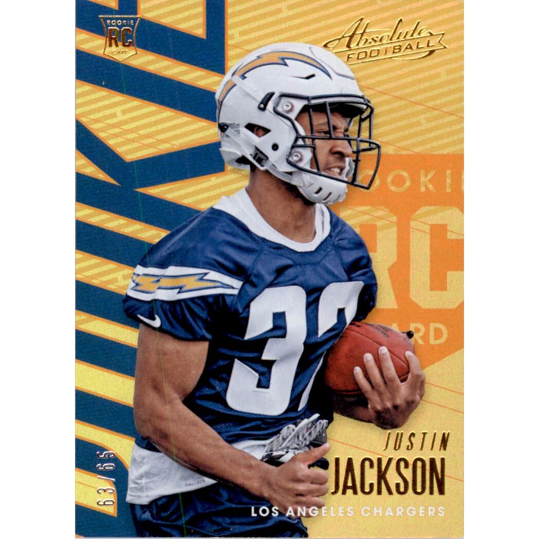 2018 Absolute Spectrum Orange #129 Justin Jackson