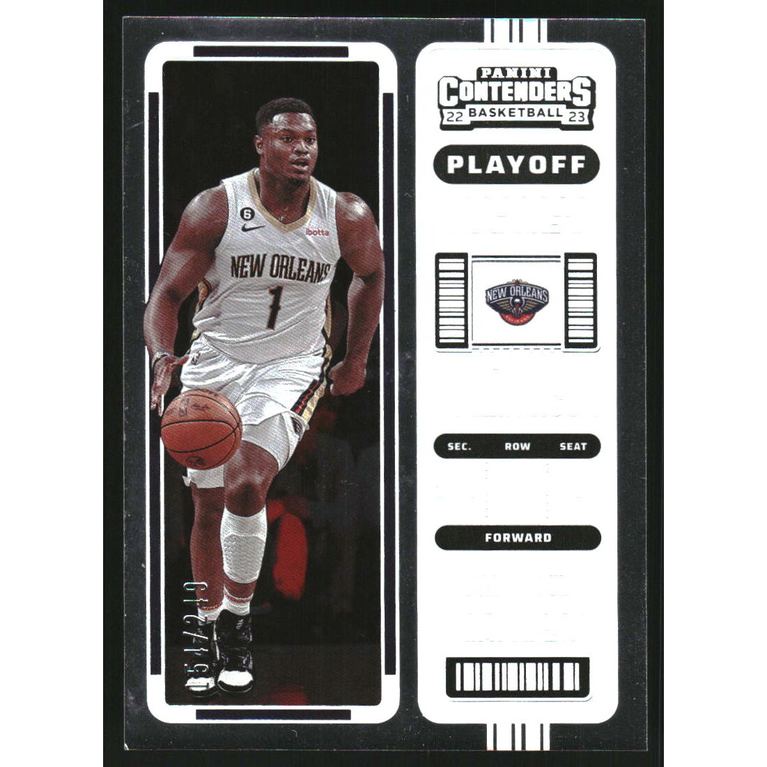 2022-23 Panini Contenders Playoff Ticket #85 Zion Williamson