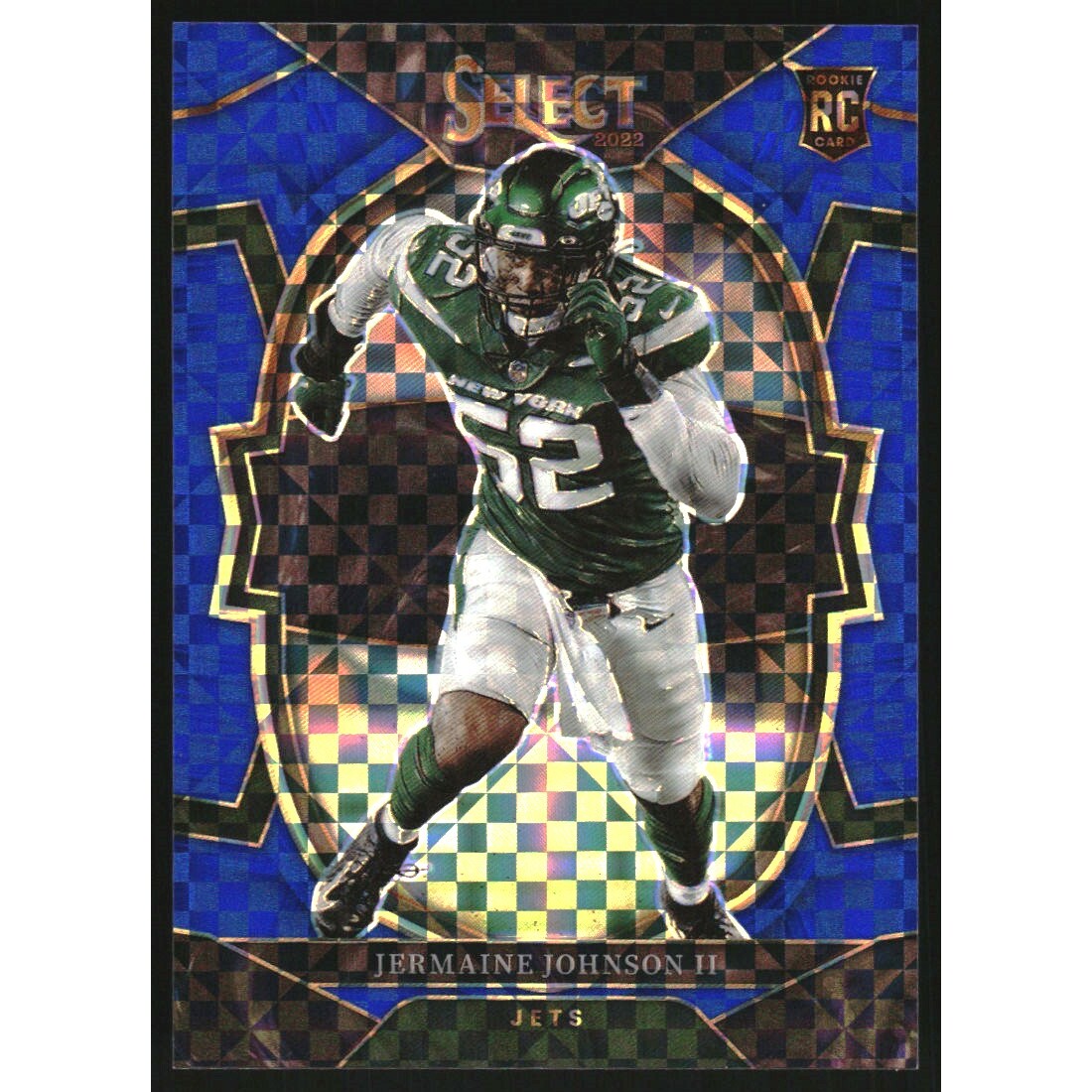 2022 Select Prizm Blue #90 Jermaine Johnson II