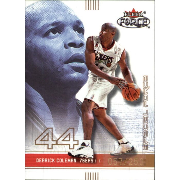 2001-02 Fleer Force Special Forces #167 Derrick Coleman. rookie card picture