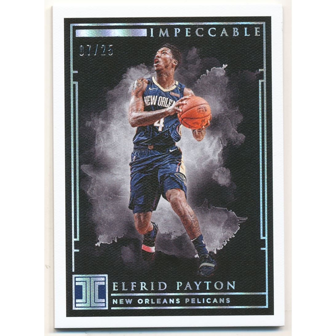 2018-19 Panini Impeccable Holo Silver #3 Elfrid Payton 2018-19 Panini Impeccable Holo Silver #3 Elfrid Payton