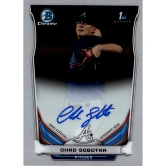 2014 Bowman Chrome Draft Draft Pick Autographs #BCACSO Chad Sobotka