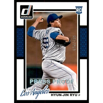 2014 Donruss Press Proofs Silver #133 Hyun-Jin Ryu