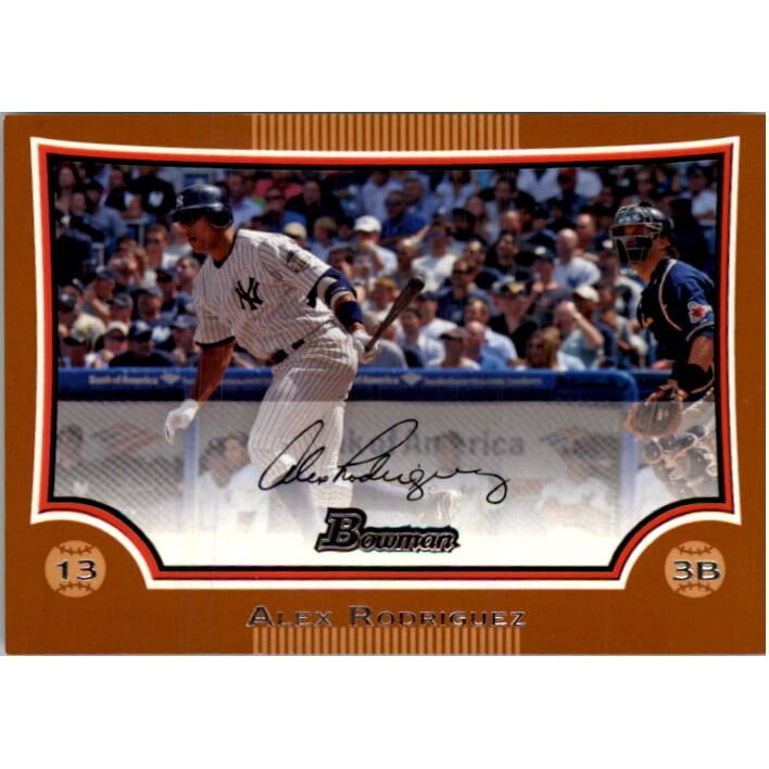 2009 Bowman Orange #3 Alex Rodriguez