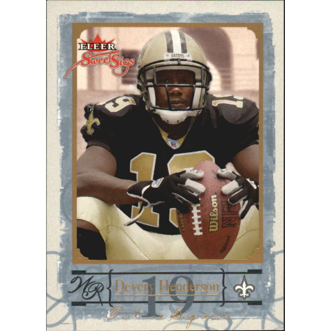 2004 Fleer Sweet Sigs Gold #90 Devery Henderson