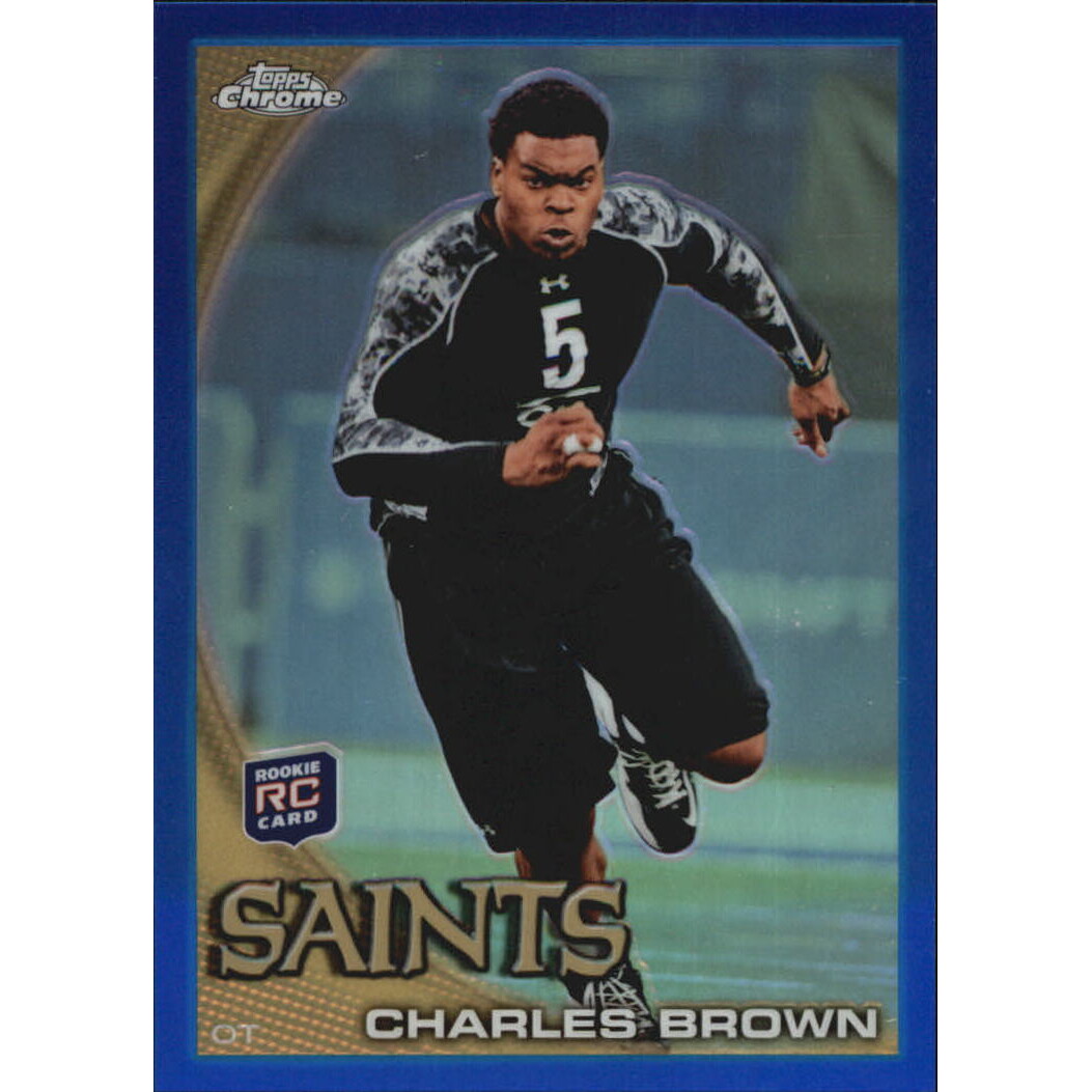 2010 Topps Chrome Blue Refractors #C97 Charles Brown