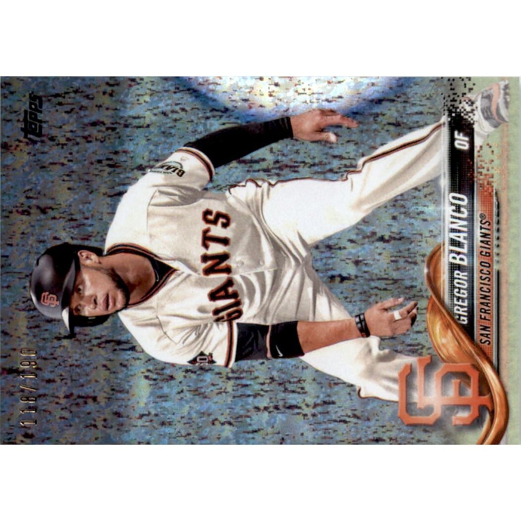 2018 Topps Factory Set Foilboard #664 Gregor Blanco. rookie card picture