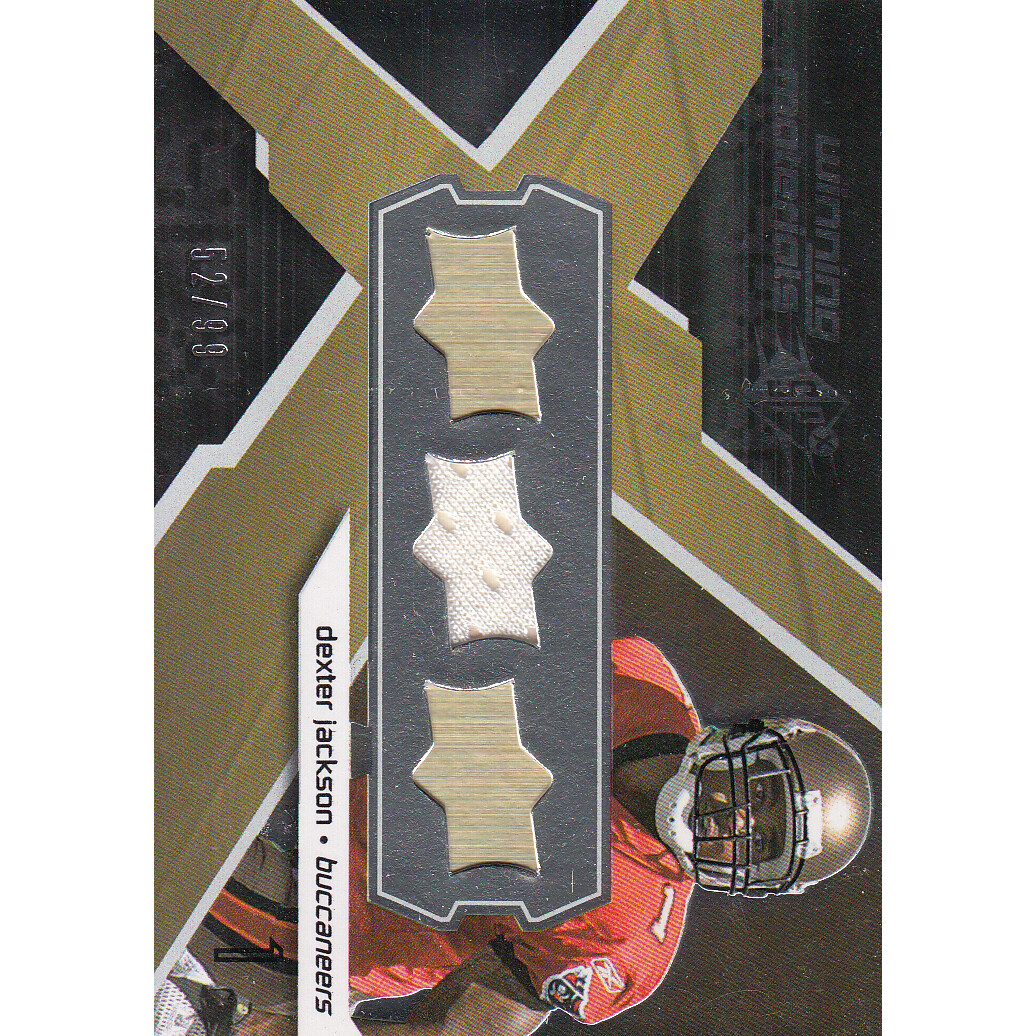 2008 SPx Winning Materials Upper Deck Logo 99 #WMDE Dexter Jackson 2008 SPx Winning Materials Upper Deck Logo 99 #WMDE Dexter Jackson