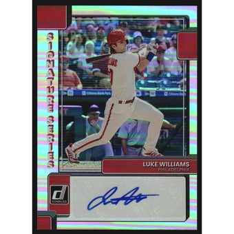 2022 Donruss Signature Series #43 Luke Williams