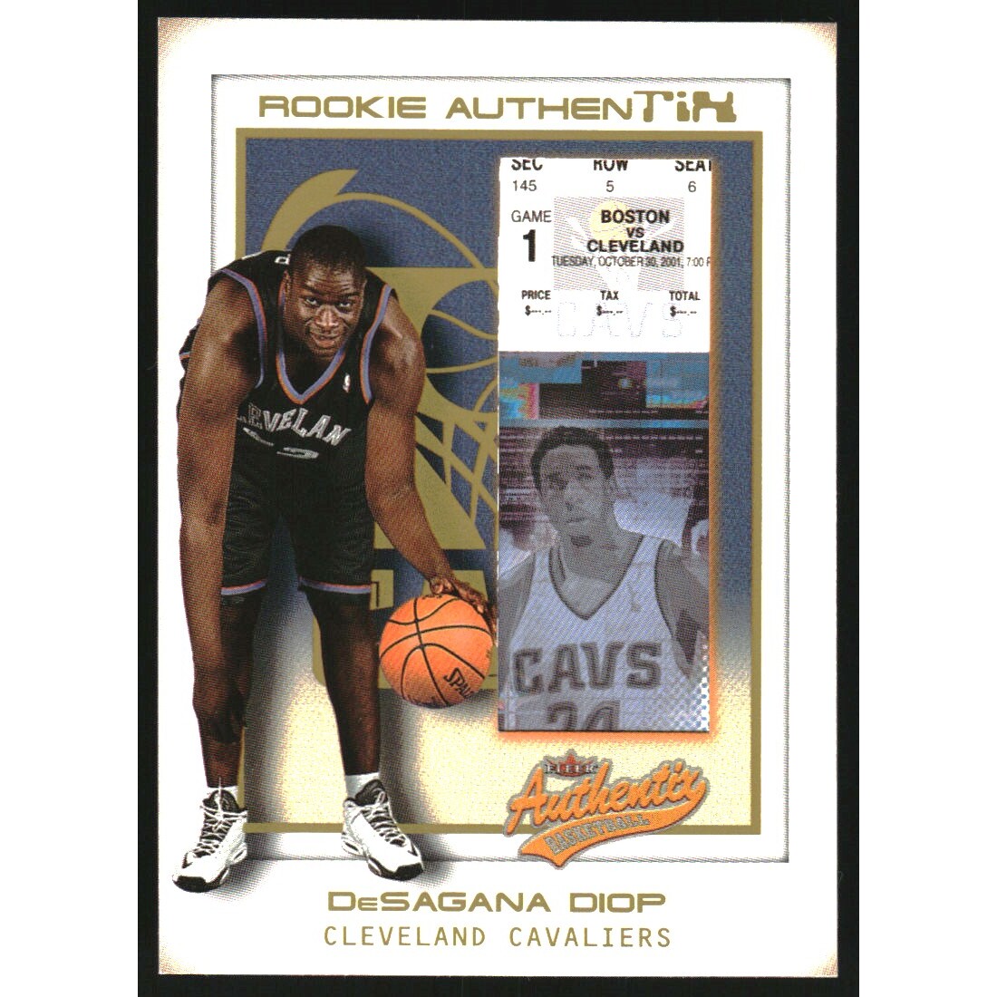 2001-02 Fleer Authentix Second Row Parallel #113 DeSagana Diop