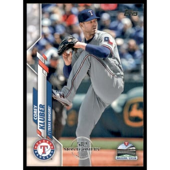 2020 Topps Factory Set 582 Montgomery Club #523 Corey Kluber