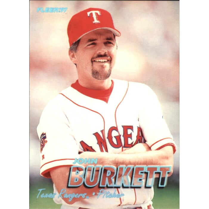 1997 Fleer Tiffany #517 John Burkett. rookie card picture