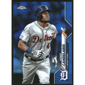 2020 Topps Chrome Blue Refractors #19 Jeimer Candelario