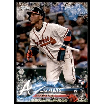 2018 Topps Walmart Holiday Snowflake Metallic #HMW140 Ozzie Albies
