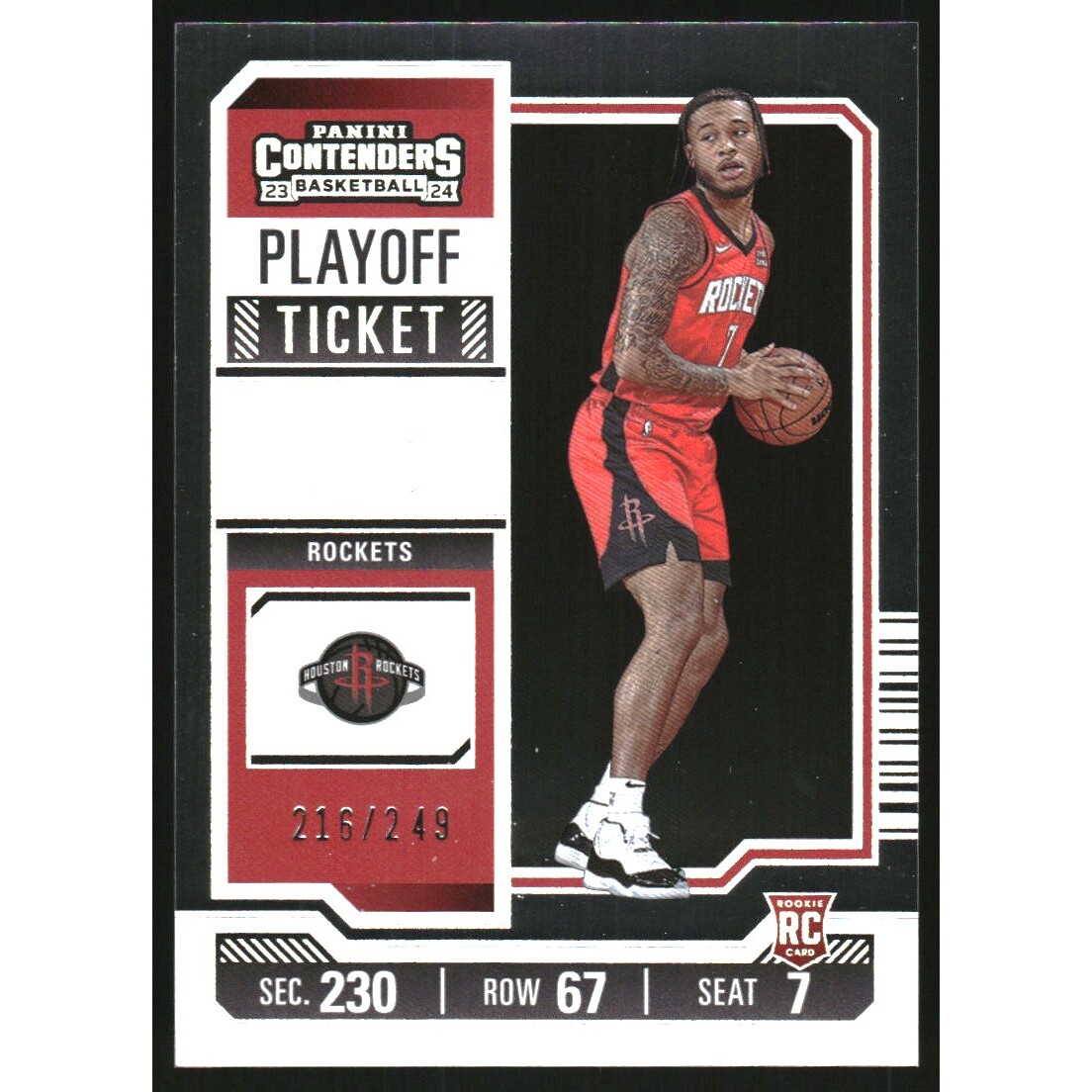 2023-24 Panini Contenders Playoff Ticket #95 Cam Whitmore