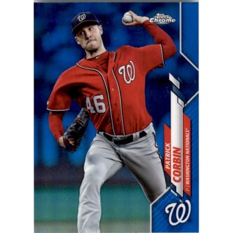 2020 Topps Chrome Blue Refractors #195 Patrick Corbin